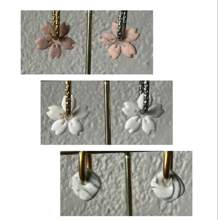 Lot 3 paire Pampille interchangeable