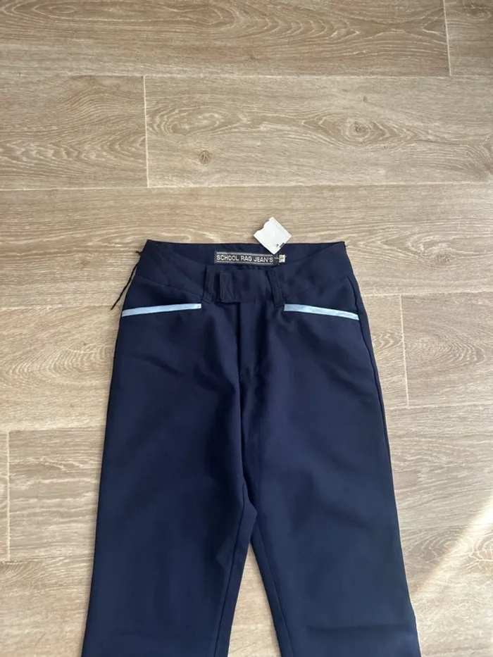 Pantalon bleu marine à Pate d’éléphant School Rag 28 S - photo numéro 2