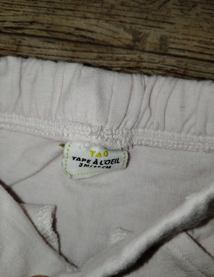 Joli pantalon en coton fille 3 mois TAO - photo numéro 4