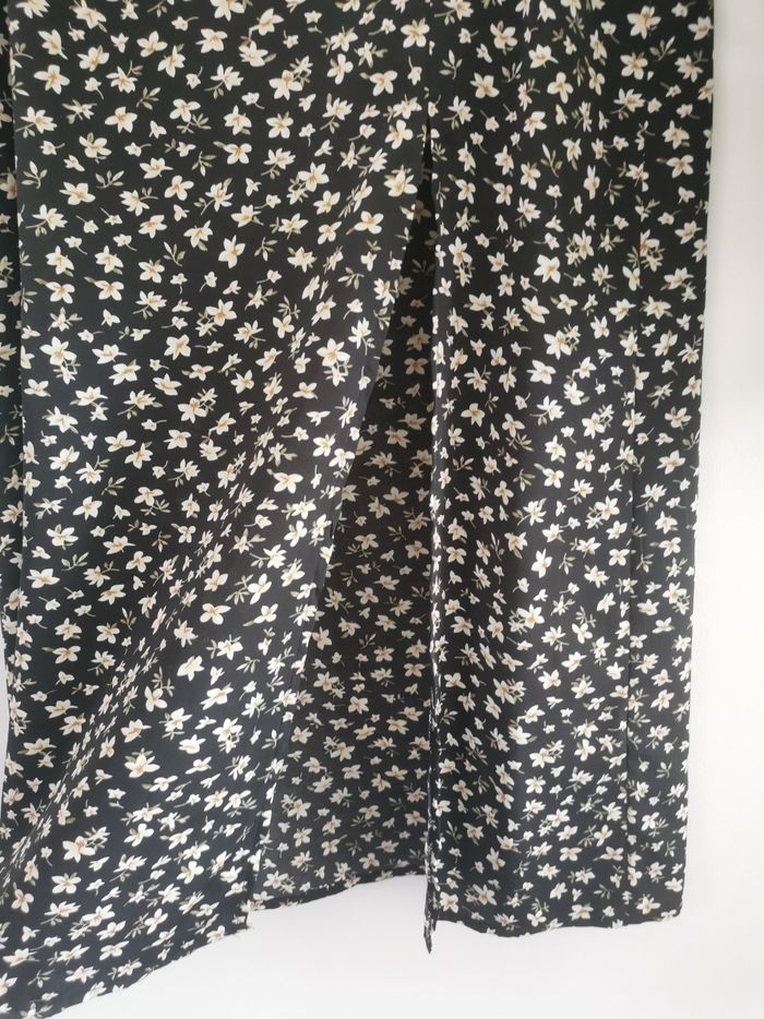 Jupe longue bohème noire fleurie fendue Shein Taille L - 40/42 - photo numéro 2