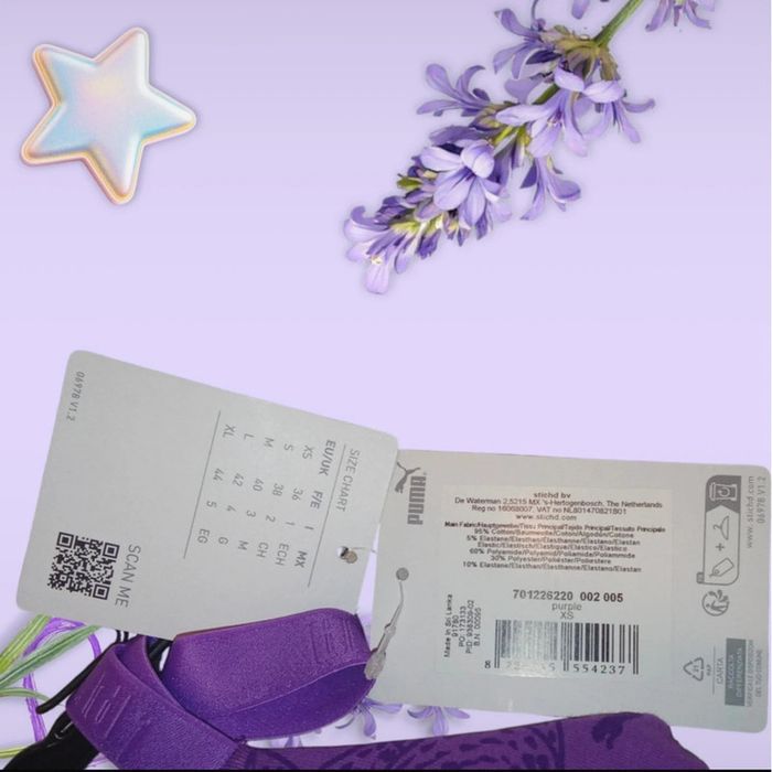 Brassières - Violet - Puma - Taille XS - Neuve - photo numéro 5