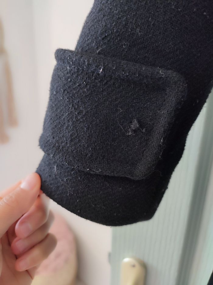 Manteau caban mi long élégant Casual Wool blend - photo numéro 5