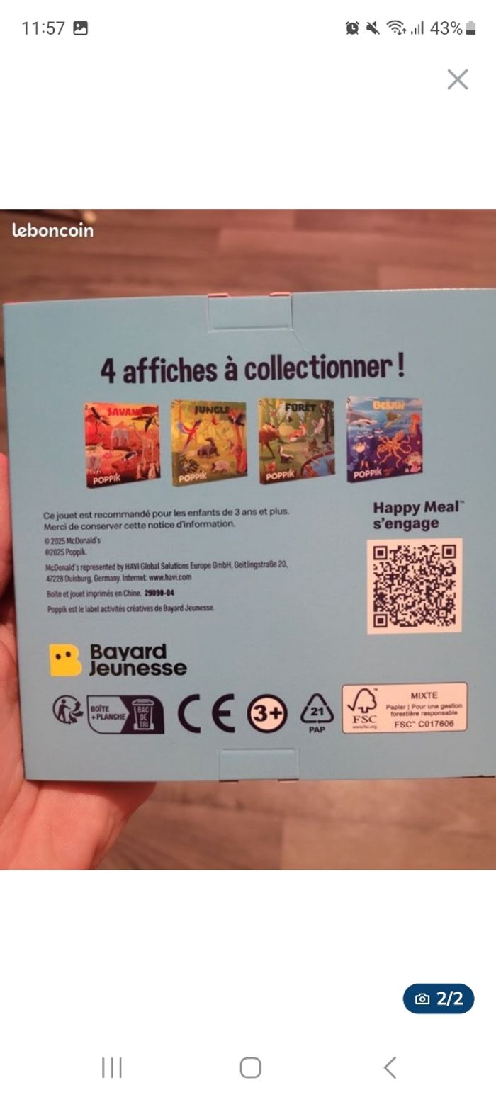 Affiche+stickers Modéle Océan - photo numéro 2