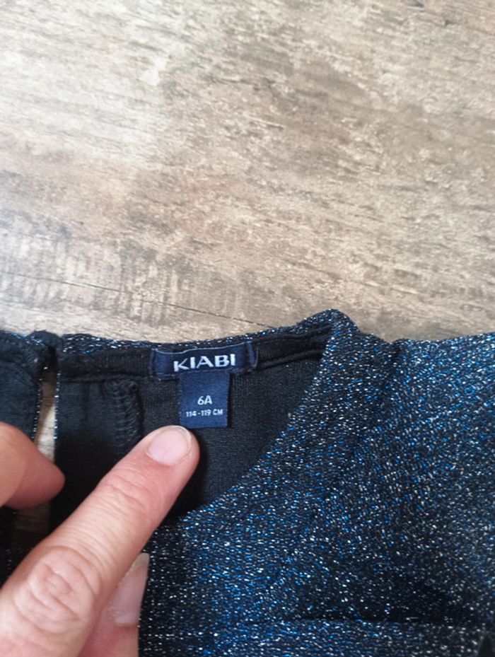 Robe de soirée fête anniversaire mariage Noël Fille 6 ans paillettes Kiabi - photo numéro 2