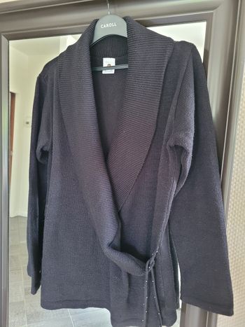 Gilet noir caché cœur