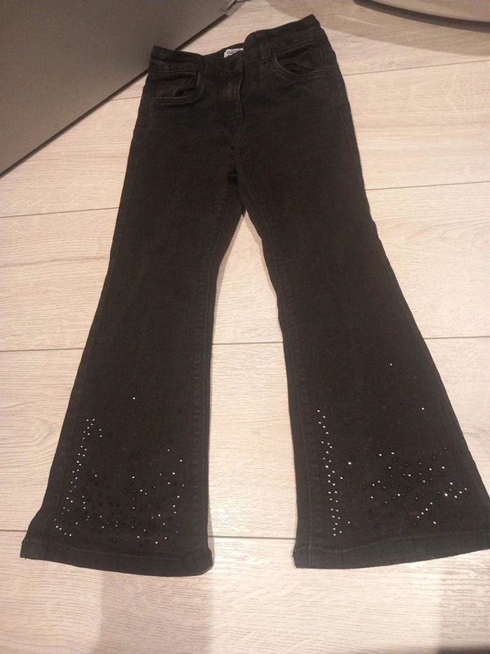 Jeans patte d'éléphant 6 ans noir
