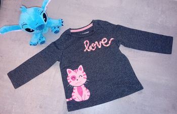 T-shirt manche longue 12 mois