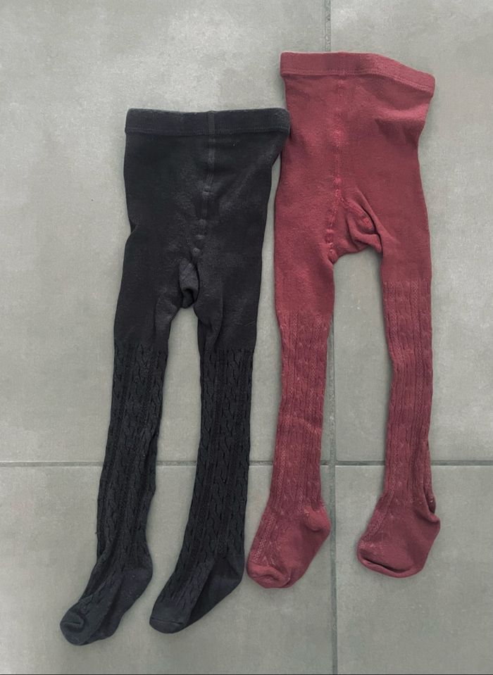 NEUF - Lot de 2 collants bébé fille Zeeman 74/80