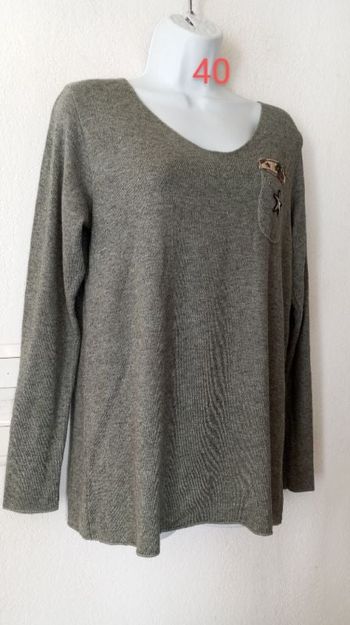 Pull fin doux long femme 40