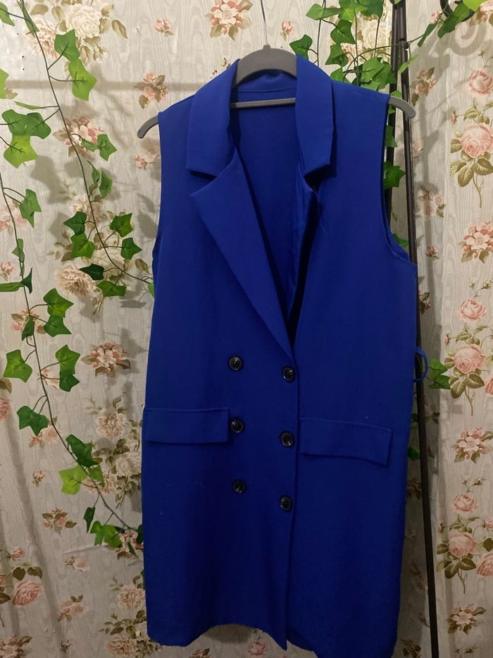 Robe droite bleue - photo numéro 2