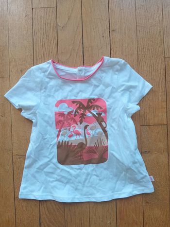 Tee shirt fille Obaïbi neuf 18 mois coton