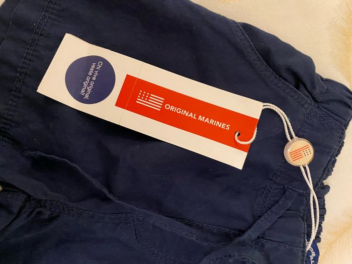 Short garçon neuf 6/9 mois original marines - photo numéro 3