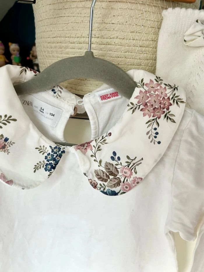 Ensemble haut et chaussette haute- Zara - 4 ans - photo numéro 2