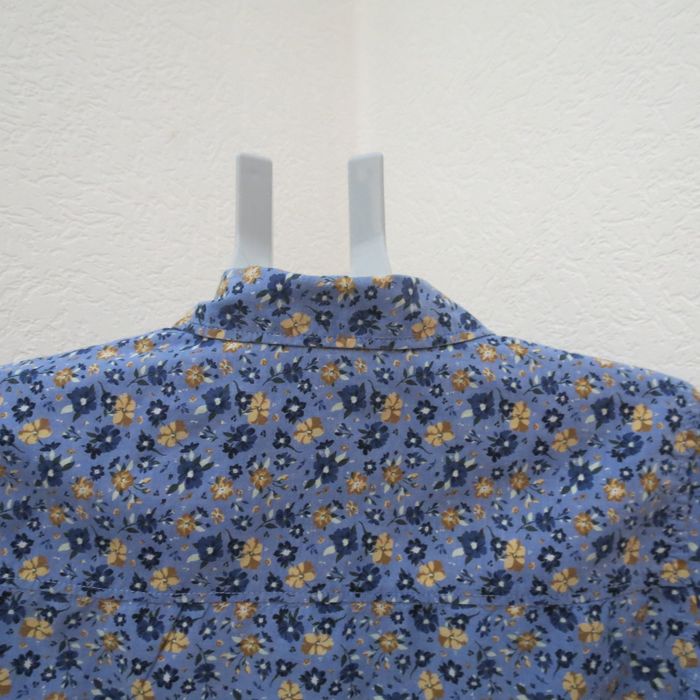 🌼 Chemise à fleurs Springfield – Bleu vintage & motifs floraux 🌼 - photo numéro 7