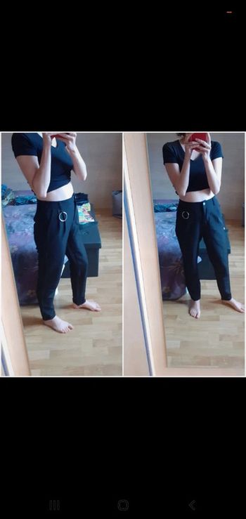 Pantalon noir  taille haute taille 36