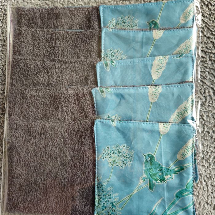 10 lingettes lavables 12x12 cm - photo numéro 2