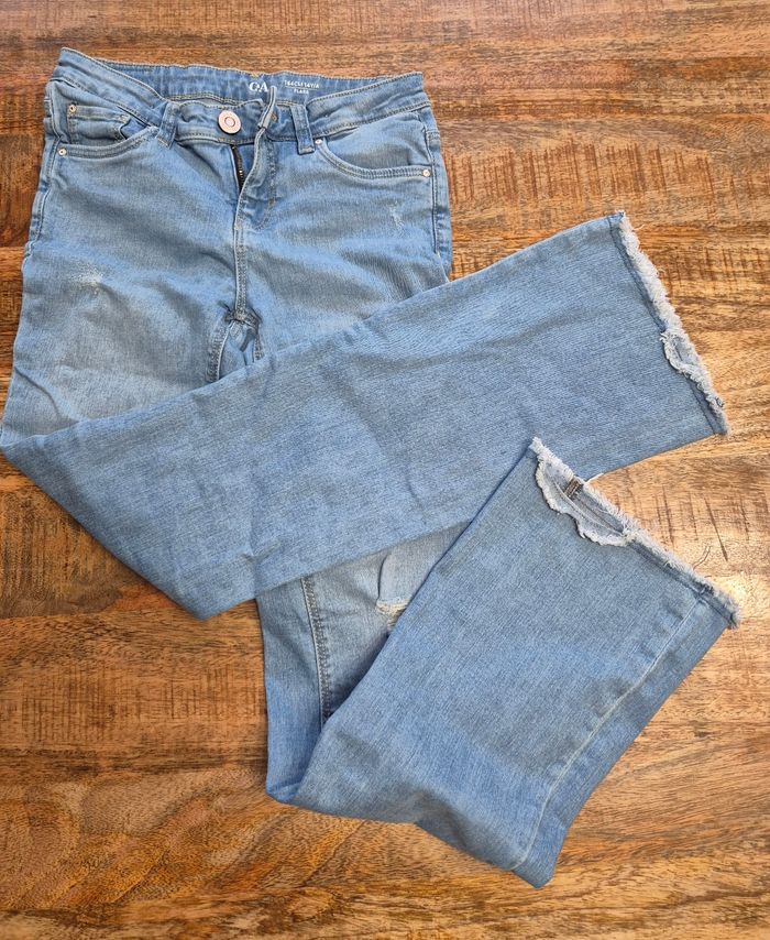 Jeans jambes évasées 14 ans 164cm - photo numéro 2