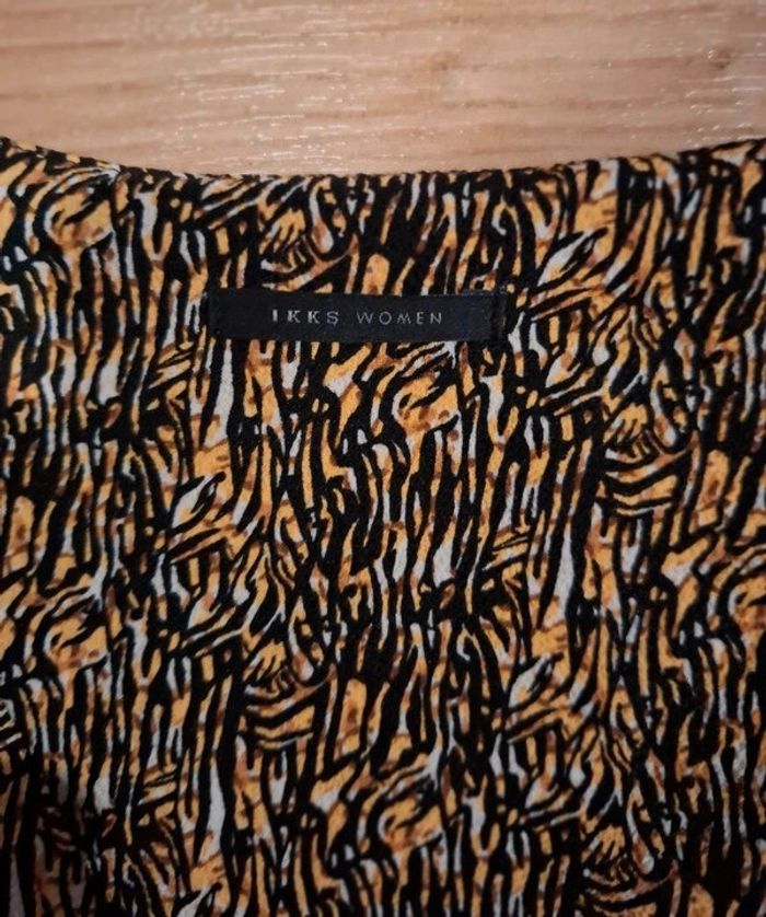 Robe casual IKKS Jaune et Noir en super état en taille L - photo numéro 3