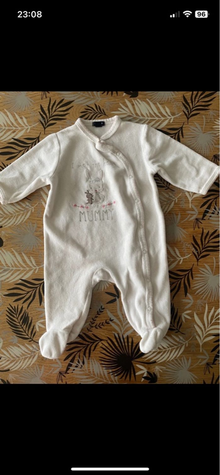 Lot de 2 pyjamas d’hiver croisés kiabi bb 3 mois - photo numéro 6