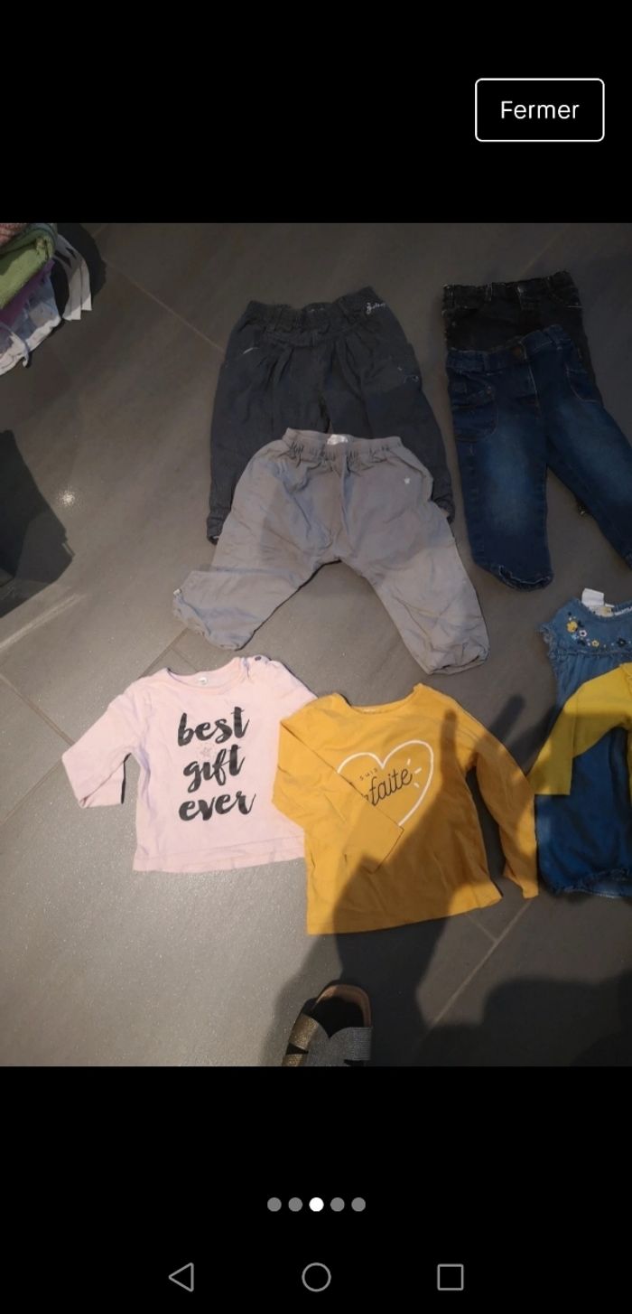 Lot 10 vêtements pour bébé fille 12 mois / 1 an - photo numéro 3