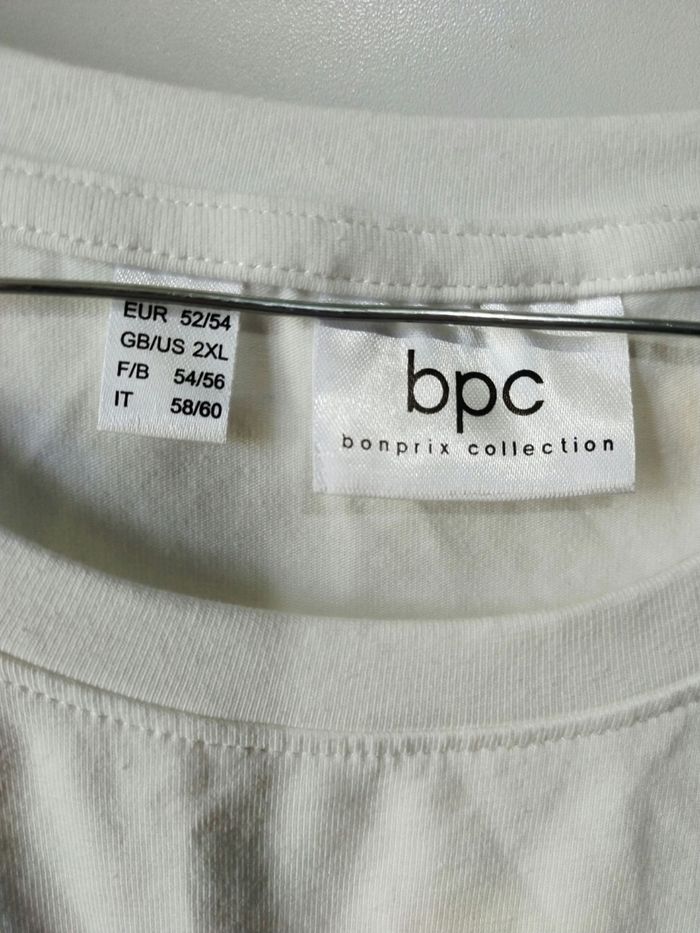 T-shirt blanc BPC taille 52/54 - photo numéro 3