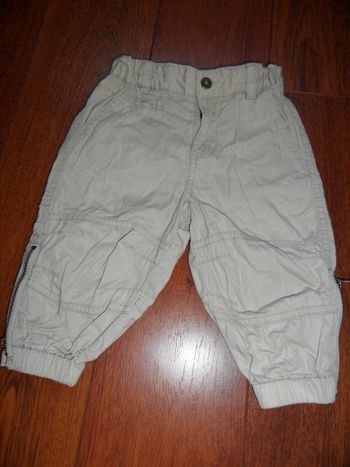 Pantalon beige Garçon, ZARA, taille 12 MOIS
