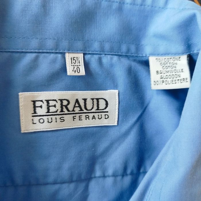 Chemise homme bleu vintage | Louis Féraud | M - photo numéro 3