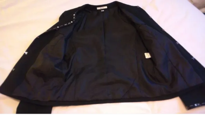 Veste en  lin  noire T36  Burton neuve - photo numéro 3