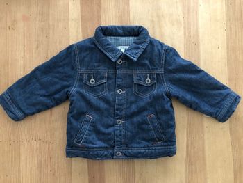 Veste en jean molletonnée