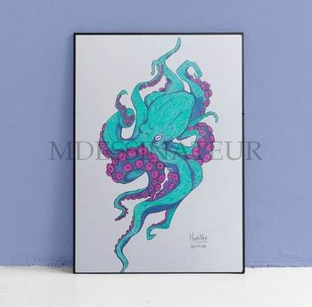 Dessin d'une pieuvre