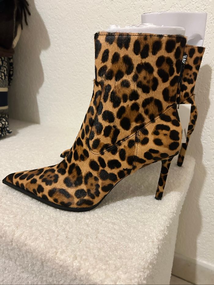 Heel boots Zara léopard sold out - photo numéro 3