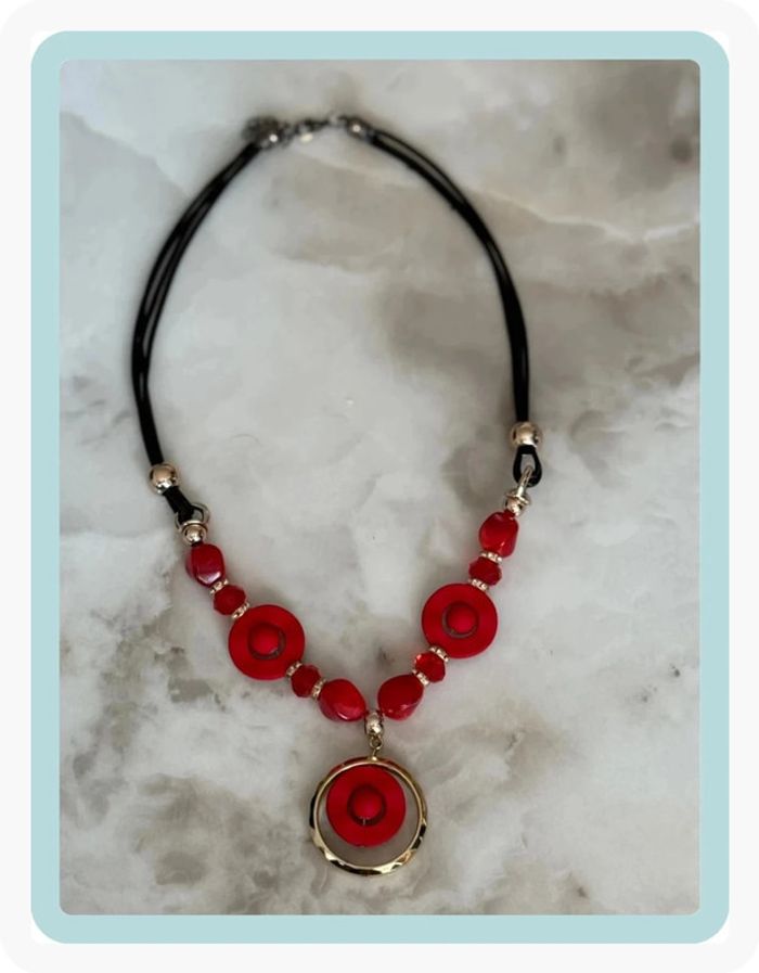 Ensemble collier + boucles d’oreilles - photo numéro 3