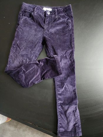 Pantalon velours marine okaidi 7 ans