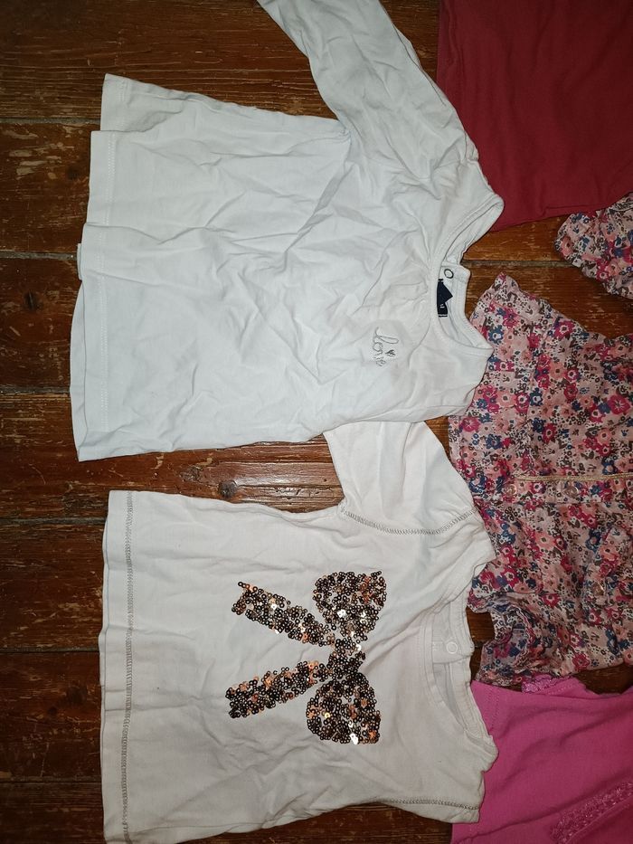 Lot tee-shirt ML 6 mois - photo numéro 2