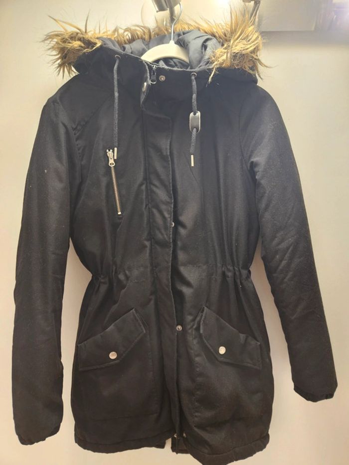 Manteau parka noir