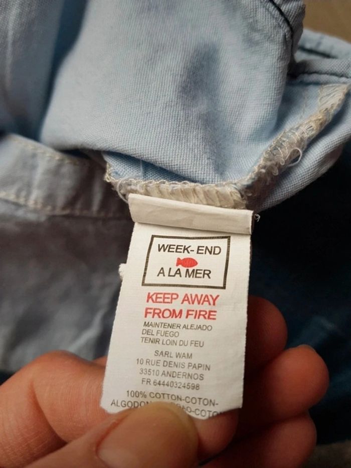 Chemise 12 mois Week end à la mer - photo numéro 6