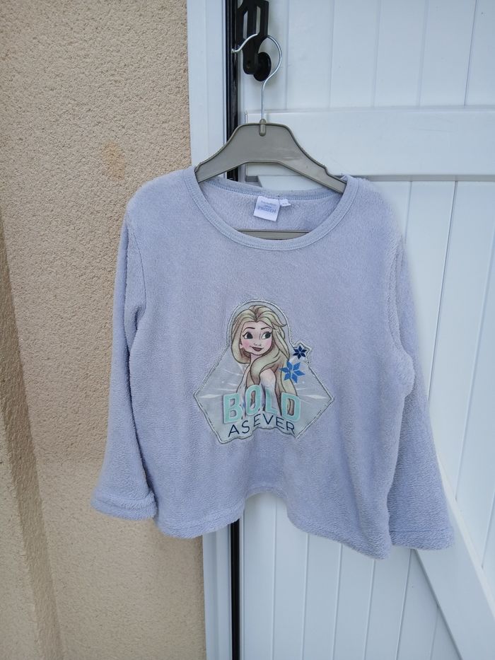 pyjama polaire filles reine des neiges 8 ans - photo numéro 3