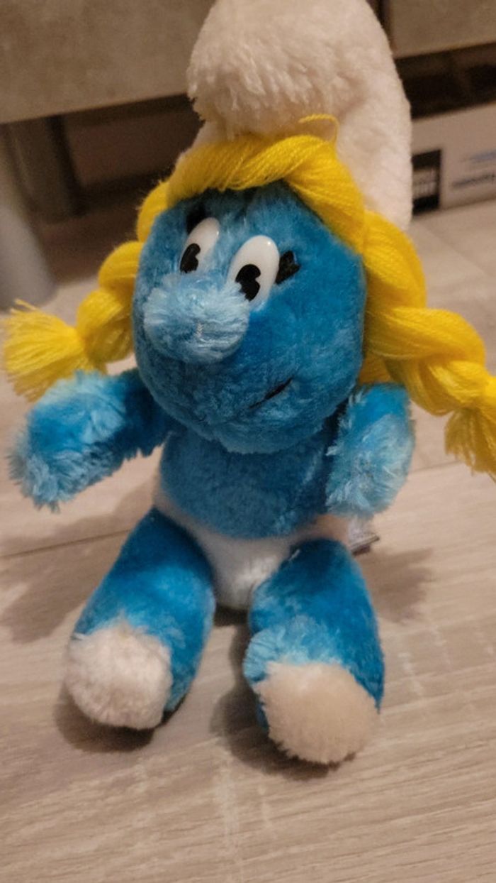 Peluche Schtroumpfette Vintage 1994 - photo numéro 2