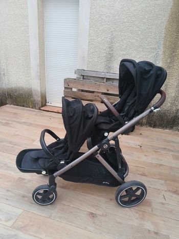 Poussette Gazelle S Cybex pour jumeaux ou enfants rapprochés 