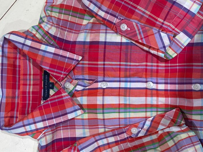 Chemise à carreaux, Tommy, finger taille 38/10 - photo numéro 2