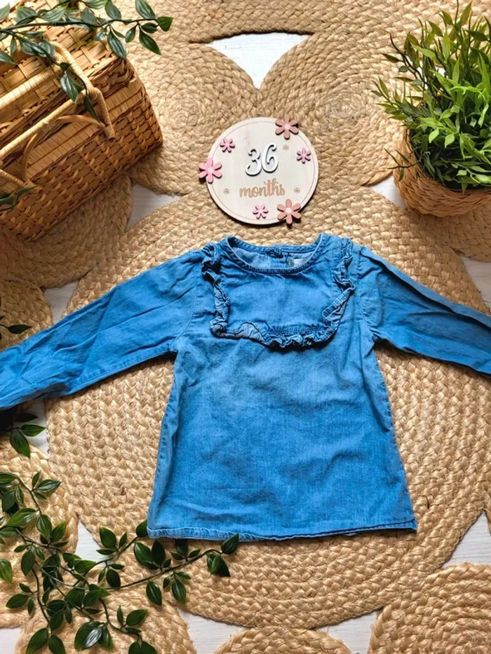 🌼 Chemisier en jeans 36mois fille, Mes Petits Cailloux 🌼