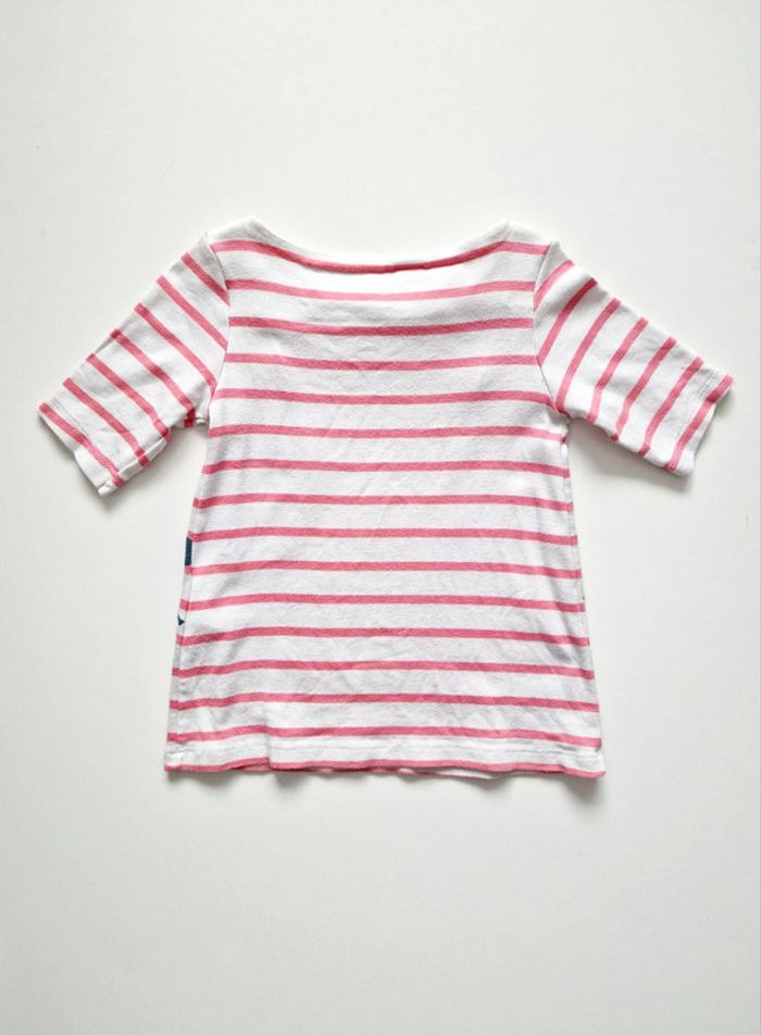 Petit Bateau - Tee-shirt marinière, manches ¾ (3 ans) - photo numéro 2