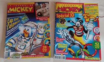 Lot de 2 magazines "le journal de Mickey "