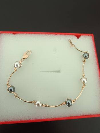 Bracelet plaqué or.