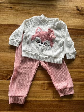 Ensemble jogging effet laine