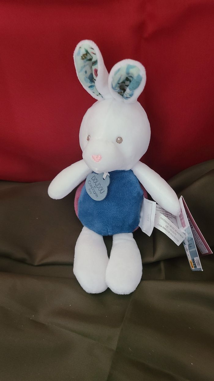 Peluche lapin Pâques pop-up - Bleu - photo numéro 5