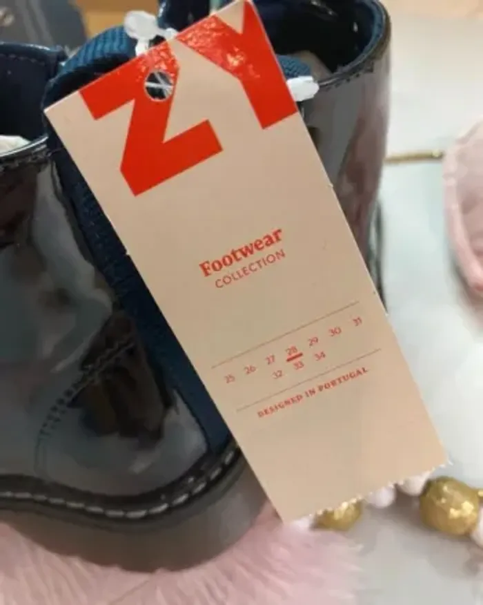 Bottines vernis fille - bleu - neuf - Zippy - Taille 28 - photo numéro 5