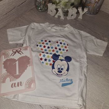 T-shirt manches courtes 12 mois Disney baby mickey