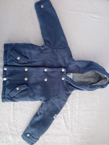 Veste Obaïbi bleu 18-24 mois (réf perso O22)(familleac72)