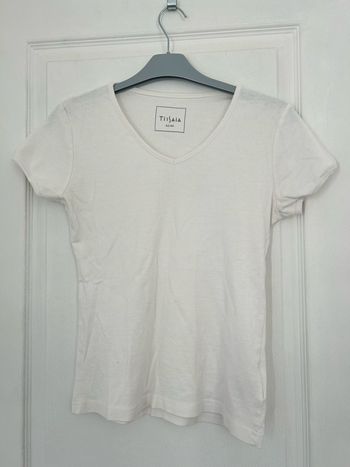 Tee-shirt à manches courtes blanc